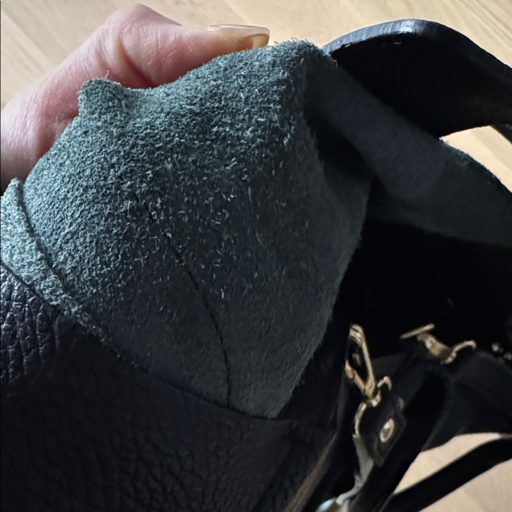 Black Leather Tote Bag (Divina Firenze) - Picture 5 of 5